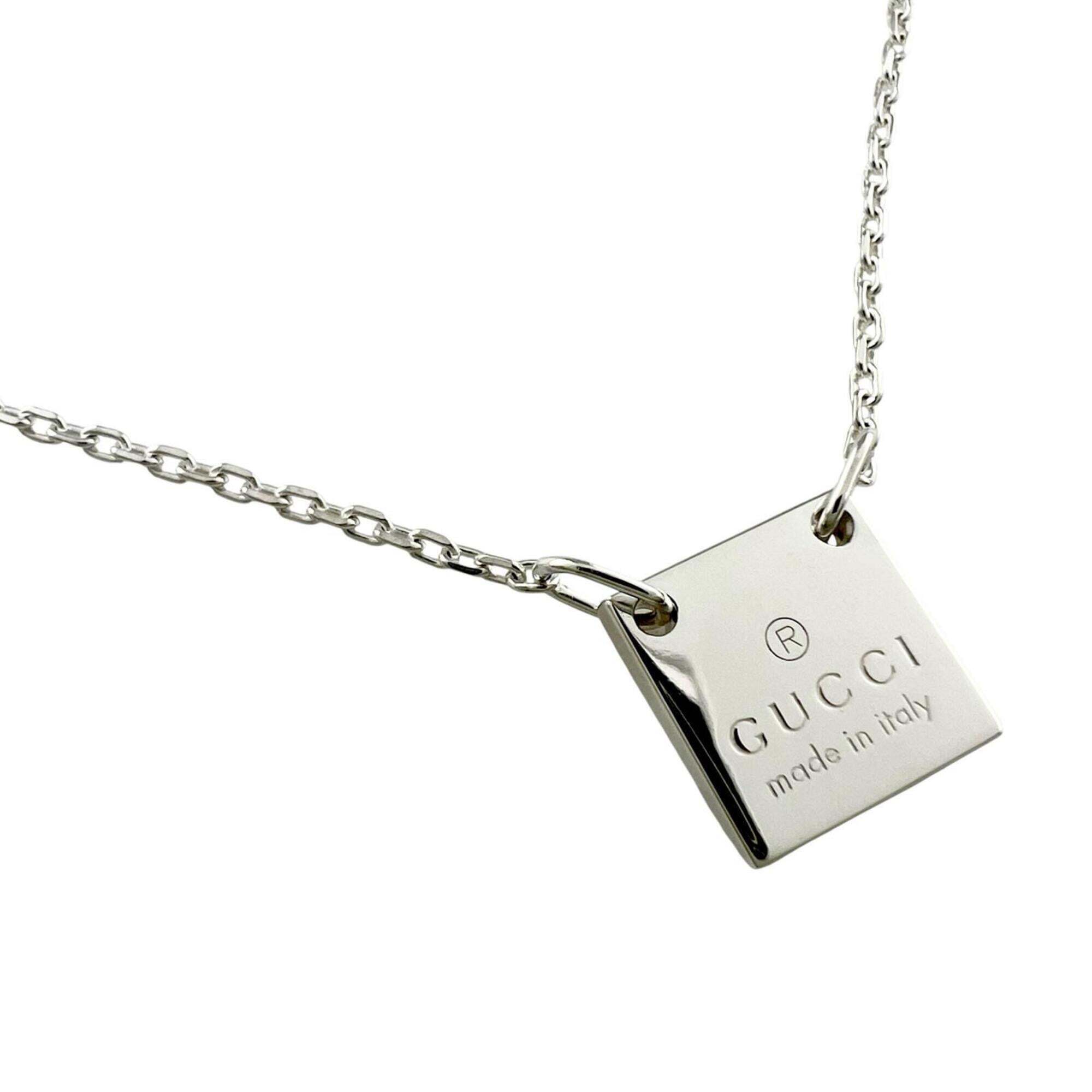 Gucci 223514 Necklace, Sterling Silver 925, Silver, Women's